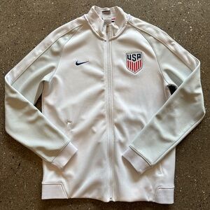 Nike USA Soccer Track Jacket, White, Medium
